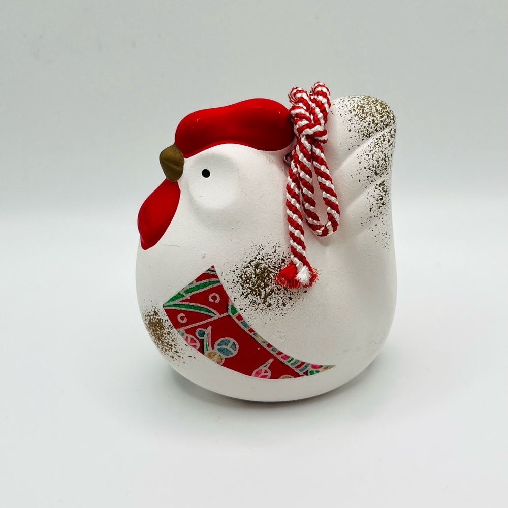Vintage Japanese Year of the Rooster Dorei Bell Ornament